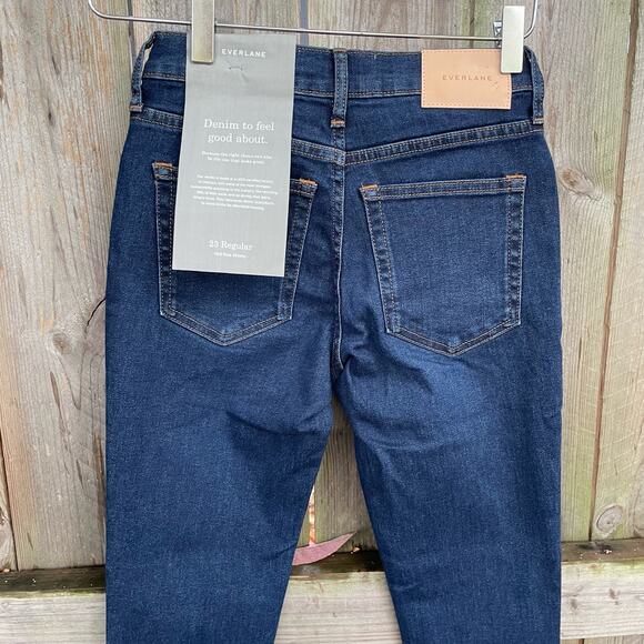Everlane Jeans The Mid-Rise Skinny Stretch Size 23 Regular NWT Sustainable Denim - Picture 5 of 11